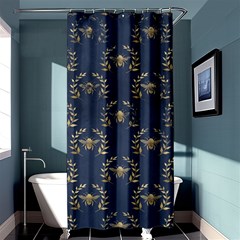 Blue Golden Bee   Shower Curtain 36  X 72  (stall) by ConteMonfreyShop