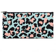 Blue And Pink Jaguar Dots Leopard Pencil Case by ConteMonfreyShop