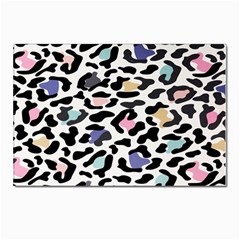 Jaguar Spots Colorful Postcards 5  X 7  (pkg Of 10) by ConteMonfreyShop