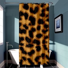 Leopard Print Spots Shower Curtain 36  X 72  (stall) by ConteMonfreyShop