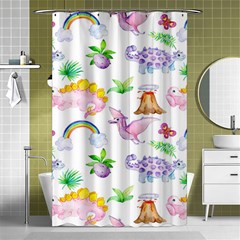 Dinosaurs Are Our Friends  Shower Curtain 48  X 72  (small) by ConteMonfreyShop