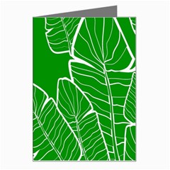 Green Banana Leaves Greeting Card by ConteMonfreyShop