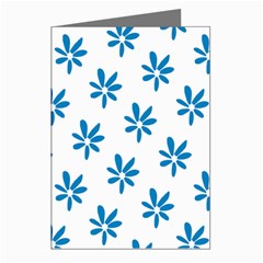 Little Blue Daisies  Greeting Cards (pkg Of 8) by ConteMonfreyShop