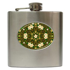 Flower Power And Big Porcelainflowers In Blooming Style Hip Flask (6 Oz) by pepitasart