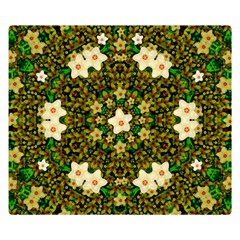 Flower Power And Big Porcelainflowers In Blooming Style Double Sided Flano Blanket (small)  by pepitasart