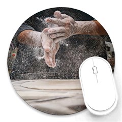 Let`s Make Pizza Bread Round Mousepads by ConteMonfrey