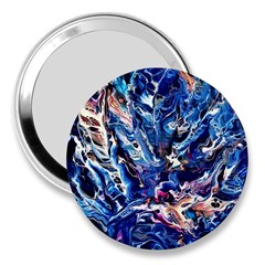 Cobalt Delta 3  Handbag Mirrors by kaleidomarblingart