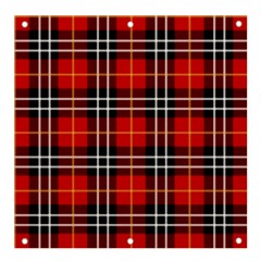 Black, White And Red Classic Plaids Banner And Sign 4  X 4  by ConteMonfrey