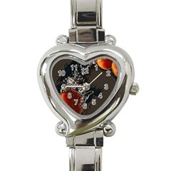 Fresh Water Tomatoes Heart Italian Charm Watch by ConteMonfrey