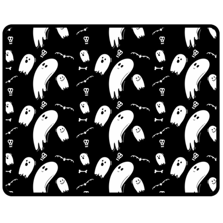 Ghost Background Halloween Fleece Blanket (Medium) 