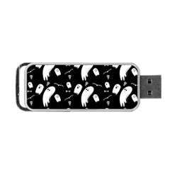 Ghost Background Halloween Portable Usb Flash (two Sides) by Wegoenart