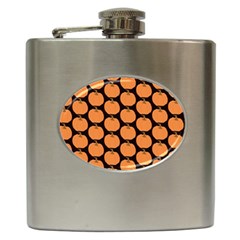 Black And Orange Pumpkin Hip Flask (6 Oz) by ConteMonfrey