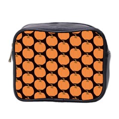 Black And Orange Pumpkin Mini Toiletries Bag (two Sides) by ConteMonfrey