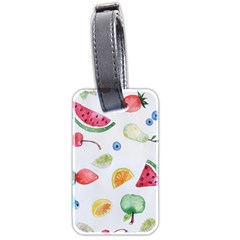 Fruit Summer Vitamin Watercolor Luggage Tag (two Sides) by Wegoenart