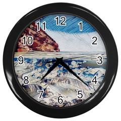 Fishes In Lake Garda Wall Clock (black) by ConteMonfrey