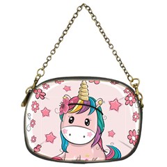 Cartoon Unicorn Fantasy Chain Purse (one Side) by Jancukart