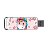 Cartoon Unicorn Fantasy Portable USB Flash (Two Sides) Back