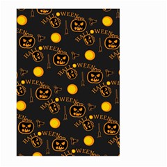 Halloween Background Pattern Large Garden Flag (two Sides) by Ravend