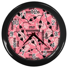 Connection Get Connected Technology Wall Clock (black) by Ravend