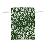 Leaves Pattern Wallpaper Watercolor Lightweight Drawstring Pouch (L) Front