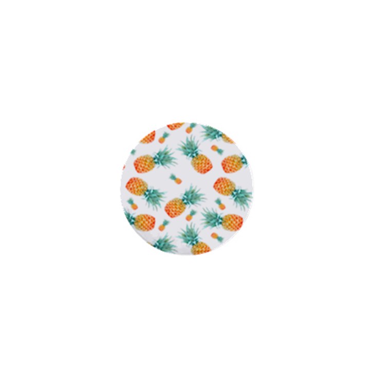 Pineapple Background Pattern Fruit 1  Mini Buttons