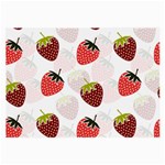 Strawberry Pattern Background Large Glasses Cloth Front