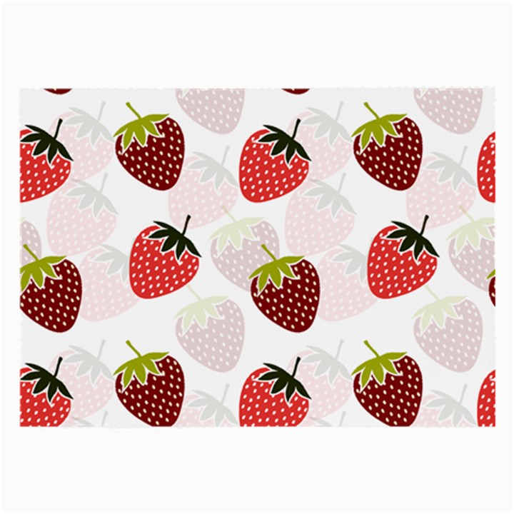 Strawberry Pattern Background Large Glasses Cloth