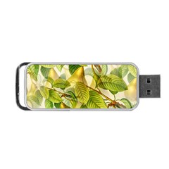 Pear Fruit Tree Organic Pattern Portable Usb Flash (two Sides) by Wegoenart