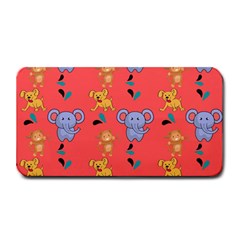 Elephant Cartoon Animal Monkey Medium Bar Mats by Wegoenart