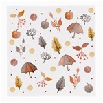 Autumn Leaf Leaves Nature Art Boho Background Medium Glasses Cloth (2 Sides) Front