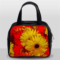 Flower Daisies Bloom Blossom Classic Handbag (two Sides) by Wegoenart