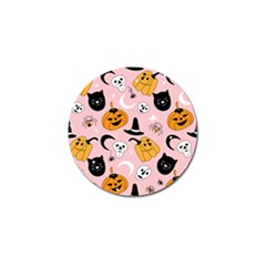 Pumpkin Cat Pattern Skull Golf Ball Marker (10 Pack) by Wegoenart