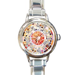 Internet Data Storage Online Round Italian Charm Watch by Wegoenart