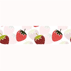 Strawberry Fruit Pattern Background Large Bar Mats by Wegoenart