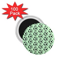 Pattern Ball Soccer Background 1 75  Magnets (100 Pack)  by Wegoenart