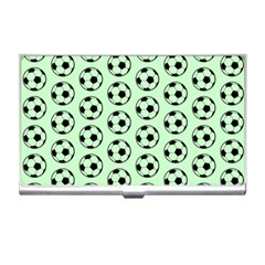 Pattern Ball Soccer Background Business Card Holder by Wegoenart