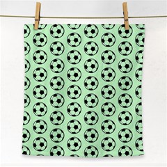 Pattern Ball Soccer Background Face Towel by Wegoenart