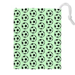 Pattern Ball Soccer Background Drawstring Pouch (5xl) by Wegoenart