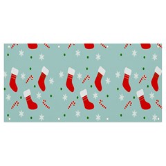 Christmas-pattern -christmas-stockings Banner And Sign 8  X 4  by nateshop