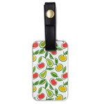 Fruit Fruits Food Illustration Background Pattern Luggage Tag (one side) Front