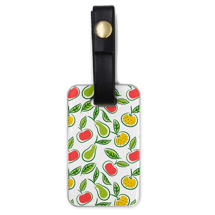 Fruit Fruits Food Illustration Background Pattern Luggage Tag (one side)