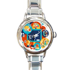 Natural Science Physics Laboratory Formula Round Italian Charm Watch by danenraven