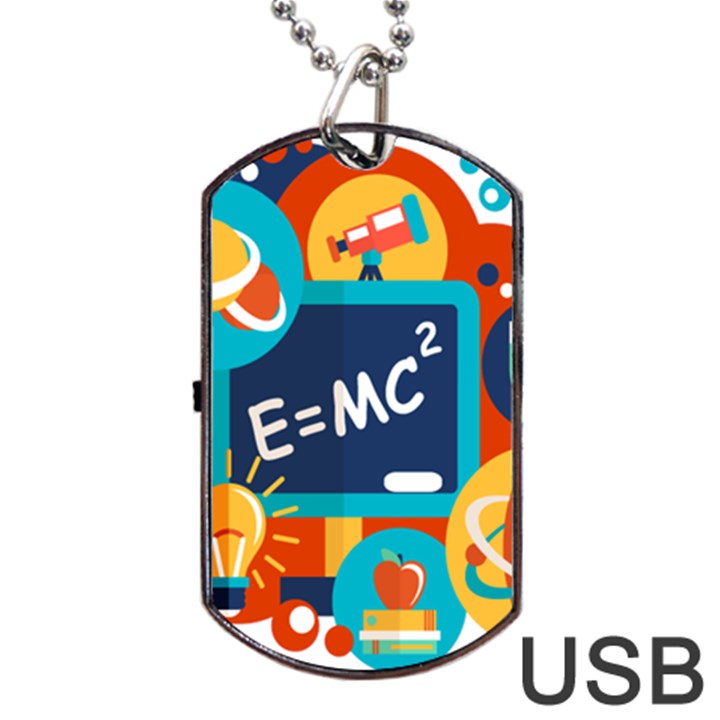 Natural Science Physics Laboratory Formula Dog Tag USB Flash (Two Sides)