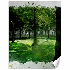 Beeches Trees Tree Lawn Forest Nature Canvas 18  X 24  by Wegoenart