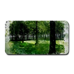 Beeches Trees Tree Lawn Forest Nature Medium Bar Mat by Wegoenart