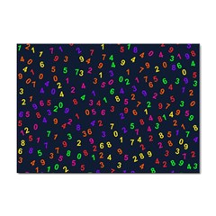 Number Digit Learning Education Sticker A4 (10 Pack) by Wegoenart