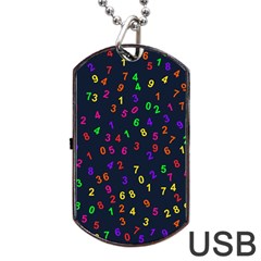 Number Digit Learning Education Dog Tag Usb Flash (one Side) by Wegoenart