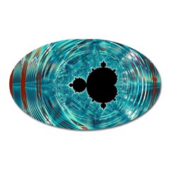 Mandelbrot Apple Fractal Abstract Oval Magnet by Wegoenart