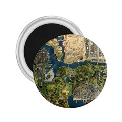 Map Illustration Grand Theft Auto 2 25  Magnets by danenraven