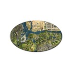 Map Illustration Grand Theft Auto Sticker Oval (100 pack) Front